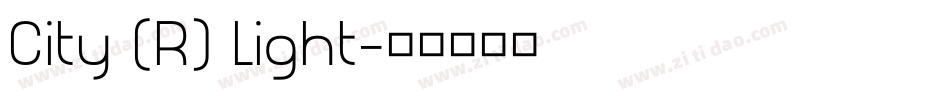 City (R) Light字体转换